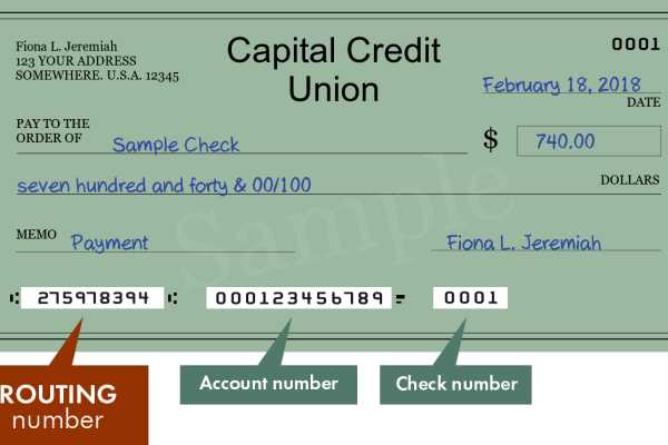 Capital Credit Union Routing Number
